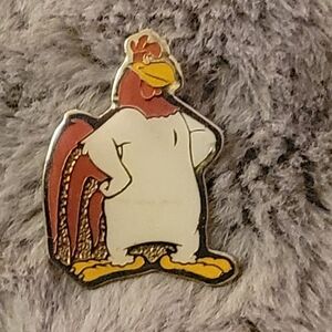 Cartoon Rooster Enamel Pin